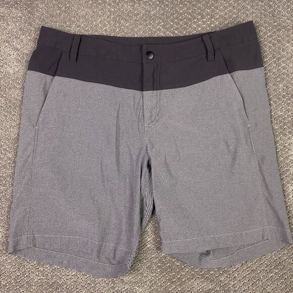 Lululemon Union Shorts Men's 38 Gray Black Gym Running Training - Picture 1 of 12